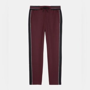 THE KOOPLES Burgundy joggers XL soldout Technical material Elastic waist